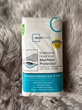 Mainstays waterproof fitted vinyl mattress protector